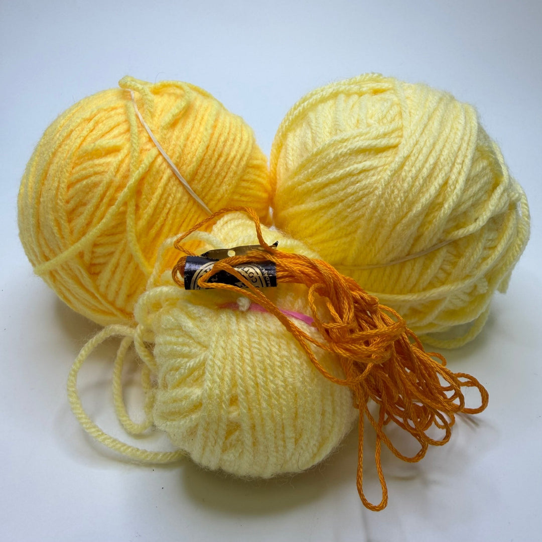 Acrylic Yarn - Yellow - 4 Pack - True Deadstock supplies Fabric by private - Sustainable Textile | FABCYCLE