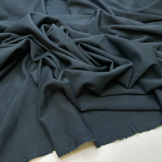 Adding Elastic To The Waistband - Poly/Cotton Knit - Dark Teal - 0.85M Bundle - True Deadstock fabric Fabric by private - Sustainable Textile | FABCYCLE