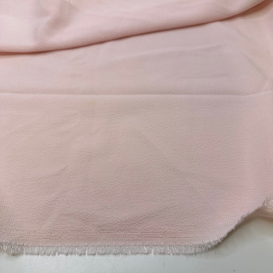 After The Ballet Recital - Waffle Press Texture Crepe Poly Woven - Light Pink - 1.4M Bundle - True Deadstock fabric Fabric by private - Sustainable Textile | FABCYCLE