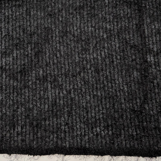 Afterparty - Sweater Knit Polyester Blend Knit - Black - 1.7M Bundle - True Deadstock fabric Fabric by private - Sustainable Textile | FABCYCLE