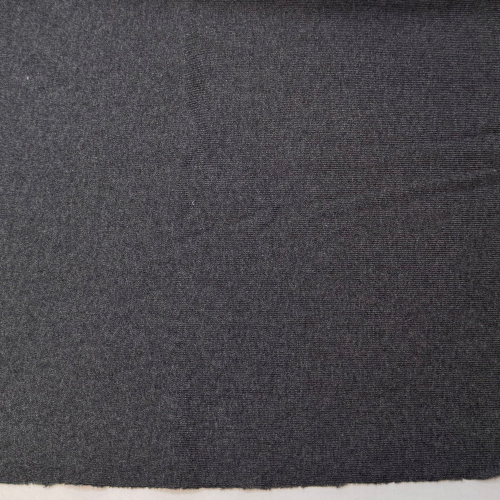 Agonis - Rib Knit Cotton Blend Knit - Dark Grey - 0.95M Bundle - True Deadstock fabric Fabric by private - Sustainable Textile | FABCYCLE