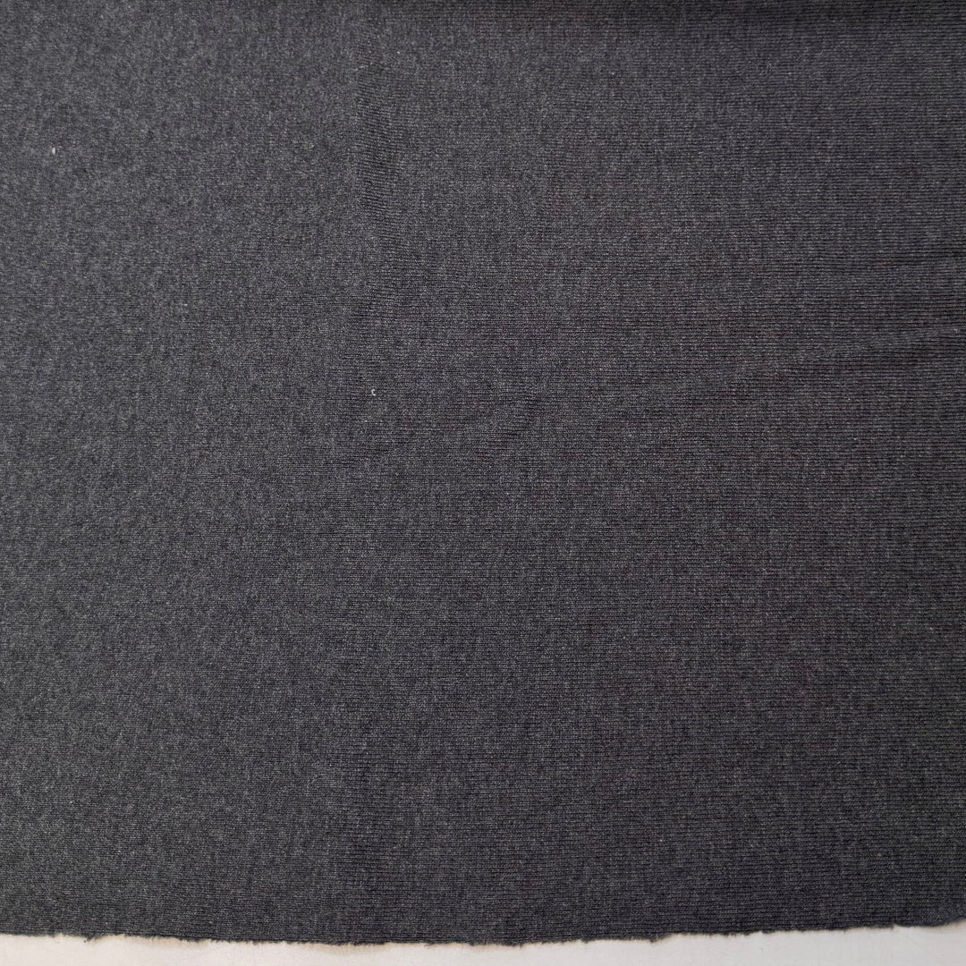 Agonis - Rib Knit Cotton Blend Knit - Dark Grey - 0.95M Bundle - True Deadstock fabric Fabric by private - Sustainable Textile | FABCYCLE