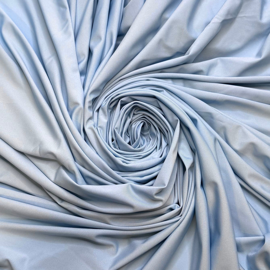 Air Sign - Jersey Polyester Blend Knit - Light Blue - 2M Bundle - True Deadstock fabric Fabric by private - Sustainable Textile | FABCYCLE