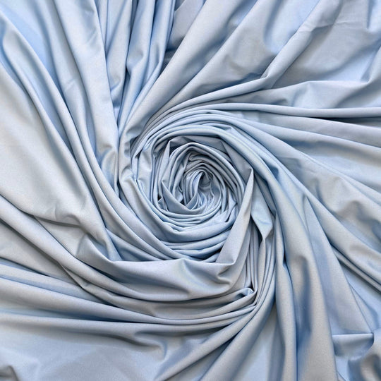 Air Sign - Jersey Polyester Blend Knit - Light Blue - 2M Bundle - True Deadstock fabric Fabric by private - Sustainable Textile | FABCYCLE