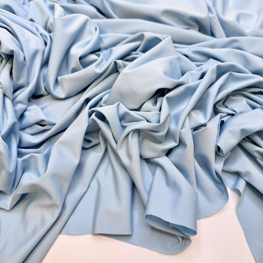 Air Sign - Jersey Polyester Blend Knit - Light Blue - 2M Bundle - True Deadstock fabric Fabric by private - Sustainable Textile | FABCYCLE