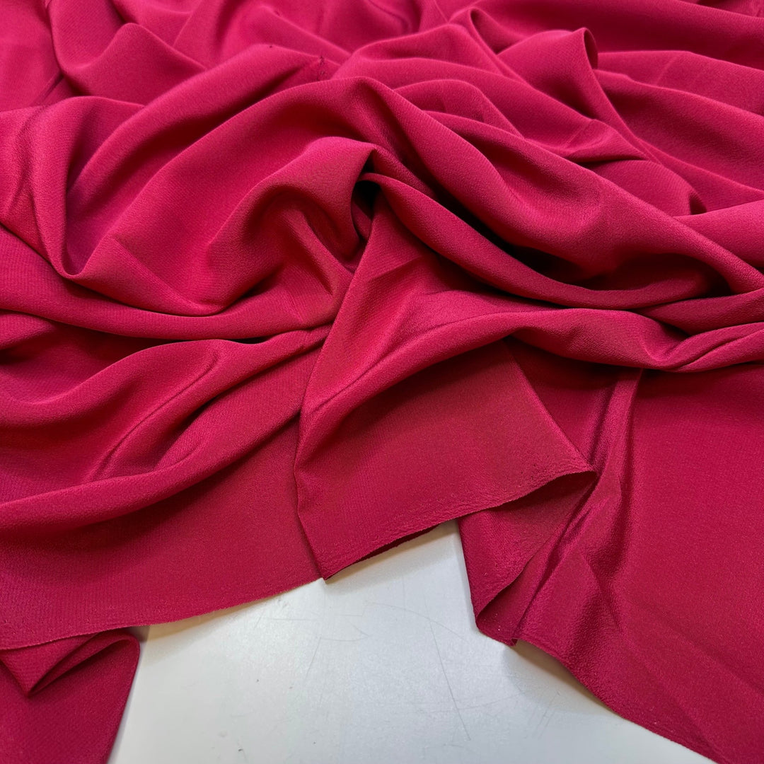 Alkaline Battery - Polyester Blend Woven - Dark Pink - 1.8M Bundle - True Deadstock fabric Fabric by private - Sustainable Textile | FABCYCLE