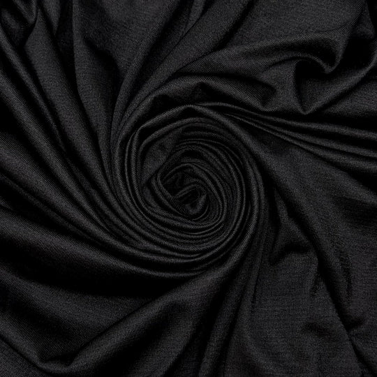 All I Want Is A Serger - Polyester Blend Knit - Black - 1.95M Bundle - True Deadstock fabric Fabric by private - Sustainable Textile | FABCYCLE