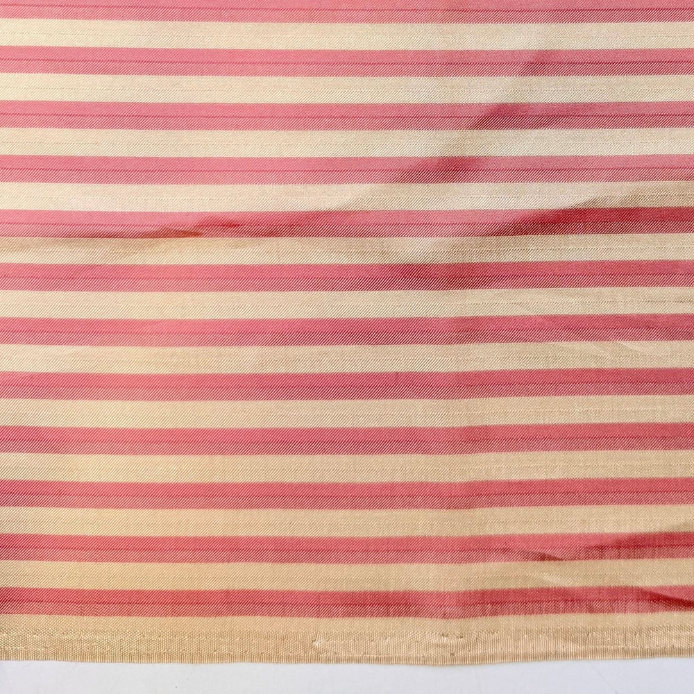All My Microtrends Are Outdated - Polyester Blend Woven - Cream/Pink Stripes - 1.4M Bundle - True Deadstock fabric Fabric by private - Sustainable Textile | FABCYCLE