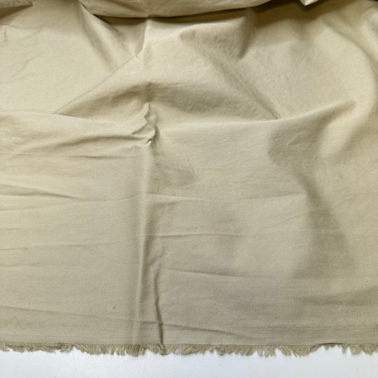 All The Pockets - Twill Weave Cotton Woven - Light Beige - 1.45M Bundle - True Deadstock fabric Fabric by private - Sustainable Textile | FABCYCLE