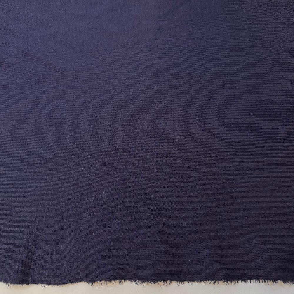 Allium - Jersey Fleece Cotton Blend Knit - Navy - 0.9M Bundle - True Deadstock fabric Fabric by private - Sustainable Textile | FABCYCLE