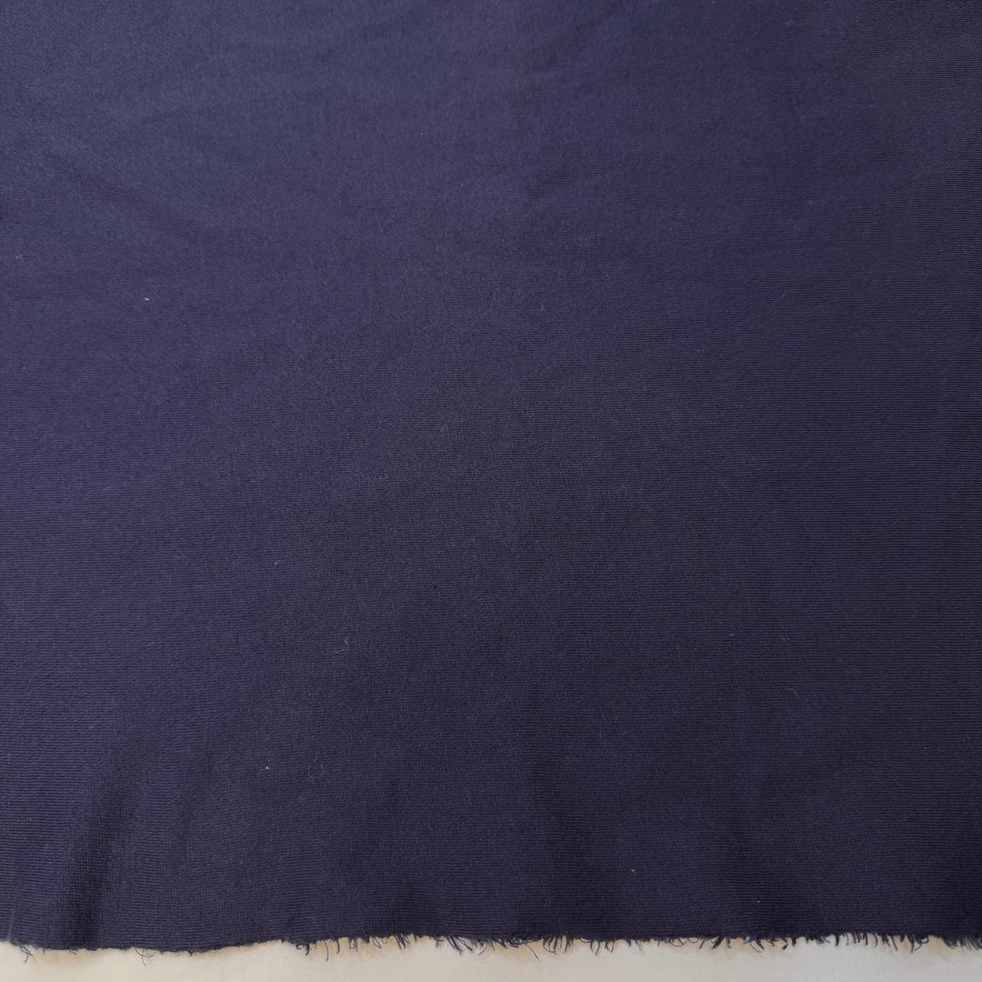 Allium - Jersey Fleece Cotton Blend Knit - Navy - 0.9M Bundle - True Deadstock fabric Fabric by private - Sustainable Textile | FABCYCLE