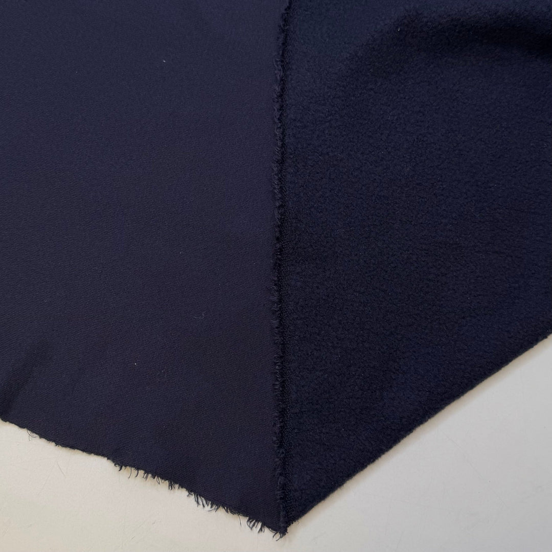 Allium - Jersey Fleece Cotton Blend Knit - Navy - 0.9M Bundle - True Deadstock fabric Fabric by private - Sustainable Textile | FABCYCLE