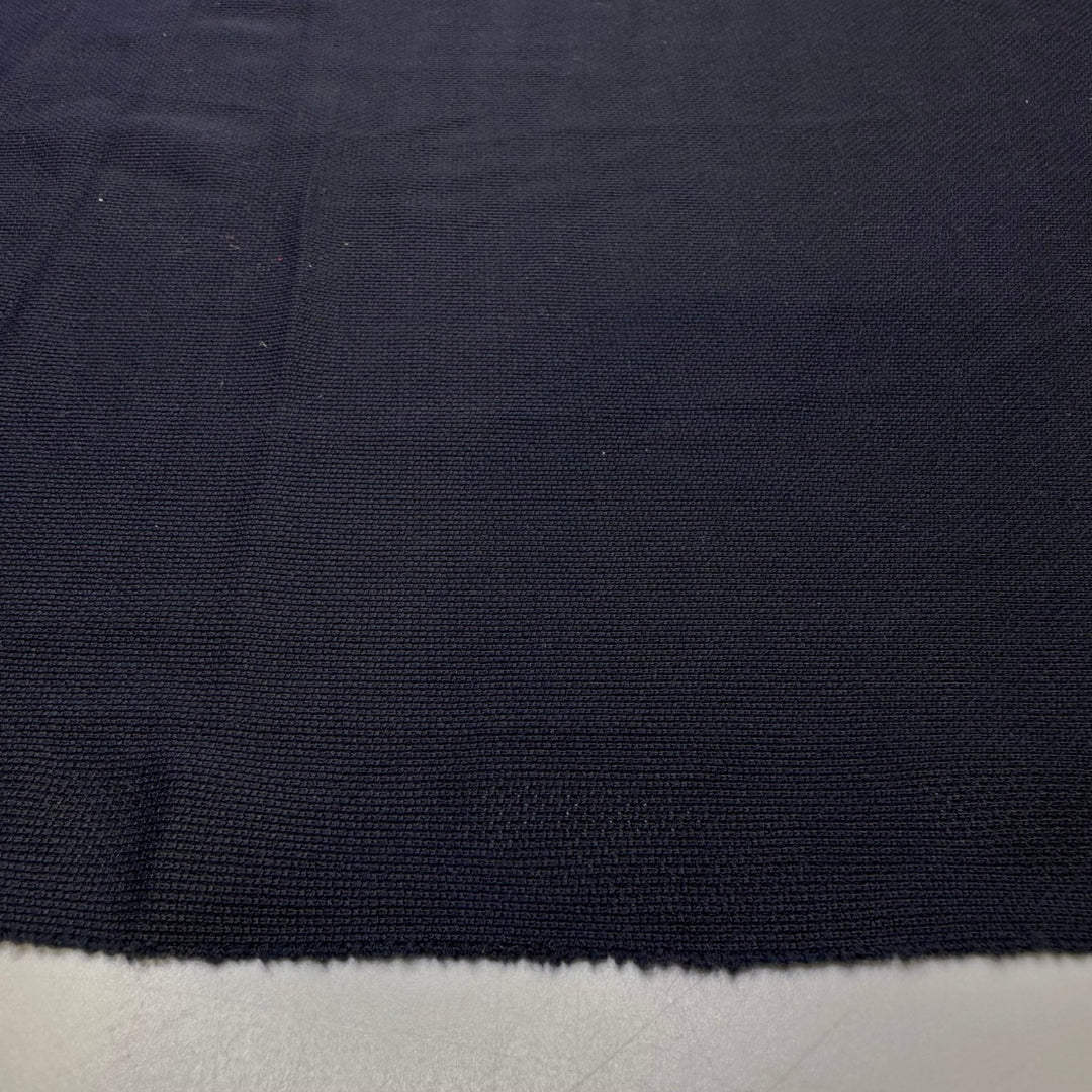 Alone In The Dark - Interlock Polyester Blend Knit - Dark Navy - 2M Bundle - True Deadstock fabric Fabric by private - Sustainable Textile | FABCYCLE