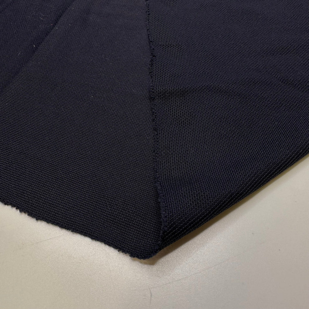 Alone In The Dark - Interlock Polyester Blend Knit - Dark Navy - 2M Bundle - True Deadstock fabric Fabric by private - Sustainable Textile | FABCYCLE