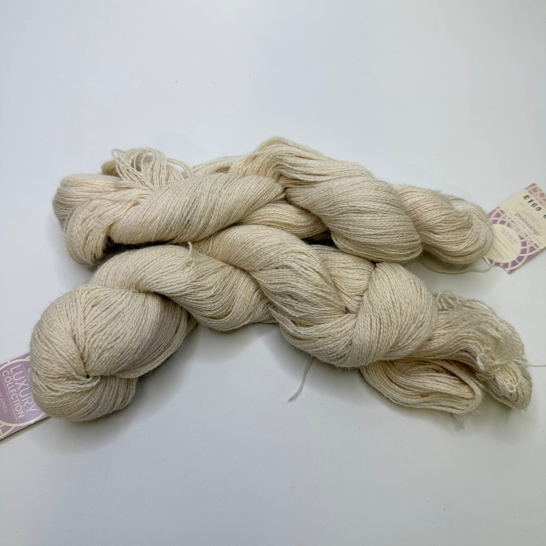 Alpaca Yarn - Cream - 2 Pack - True Deadstock supplies Fabric by private - Sustainable Textile | FABCYCLE