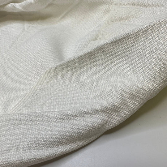Always Be My Baby - Vintage Herringbone Linen/Cotton Woven - White - 1.45M Bundle - True Deadstock fabric Fabric by private - Sustainable Textile | FABCYCLE