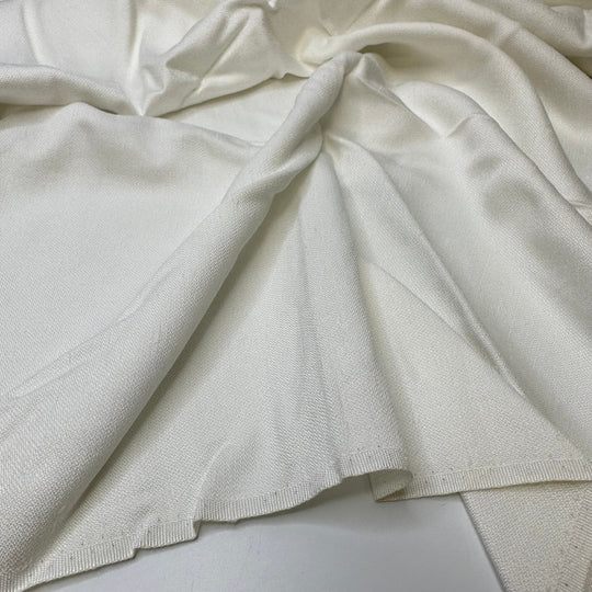 Always Be My Baby - Vintage Herringbone Linen/Cotton Woven - White - 1.45M Bundle - True Deadstock fabric Fabric by private - Sustainable Textile | FABCYCLE
