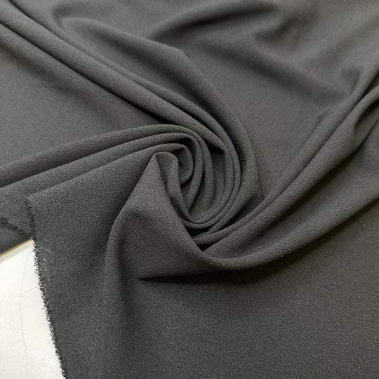 Always Wearing Black - Crepe Poly Woven - Black - 1.6M Bundle - True Deadstock fabric Fabric by private - Sustainable Textile | FABCYCLE