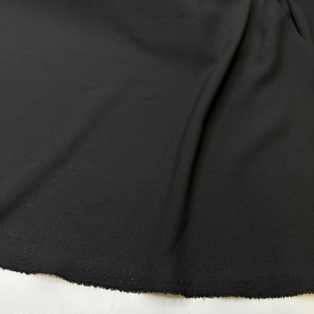 Always Wearing Black - Crepe Poly Woven - Black - 1.6M Bundle - True Deadstock fabric Fabric by private - Sustainable Textile | FABCYCLE