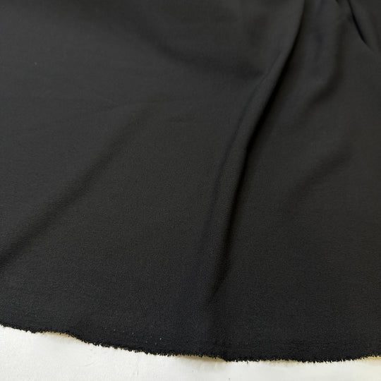 Always Wearing Black - Crepe Poly Woven - Black - 1.6M Bundle - True Deadstock fabric Fabric by private - Sustainable Textile | FABCYCLE