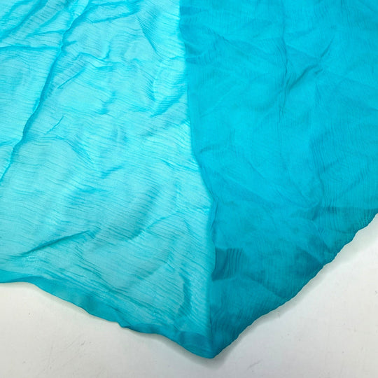 Amazonite - Crinkle Duppata Rayon Woven - Light Blue - 1.9M Bundle - True Deadstock fabric Fabric by private - Sustainable Textile | FABCYCLE
