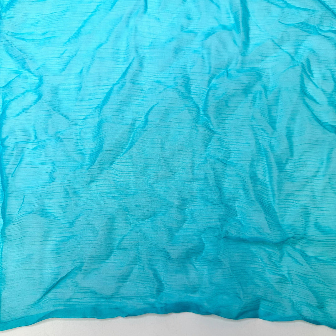 Amazonite - Crinkle Duppata Rayon Woven - Light Blue - 1.9M Bundle - True Deadstock fabric Fabric by private - Sustainable Textile | FABCYCLE