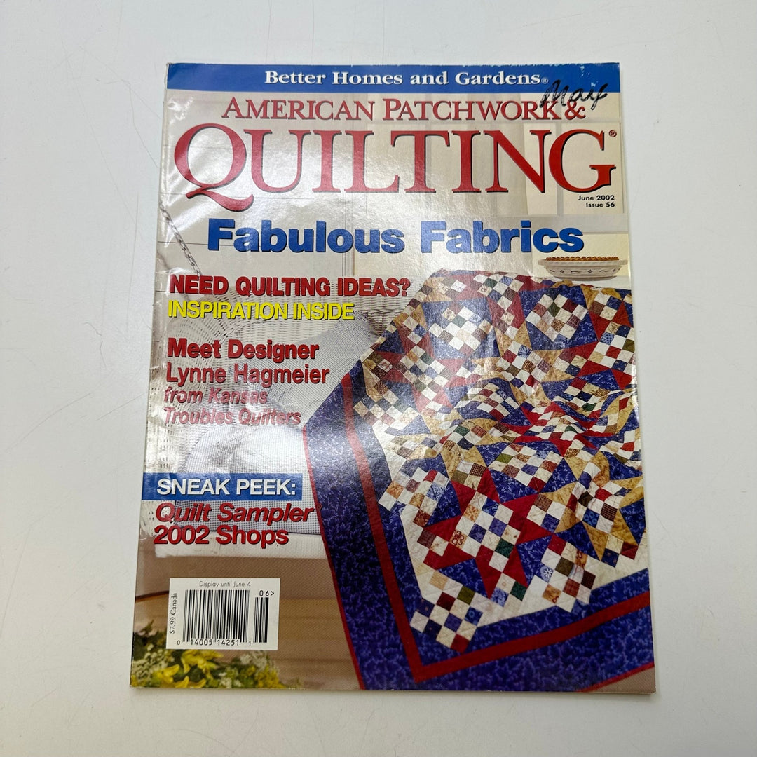 American Patchwork & Quilting June 2002 Books - Blue Multi - Individual - True Deadstock supplies Fabric by private - Sustainable Textile | FABCYCLE