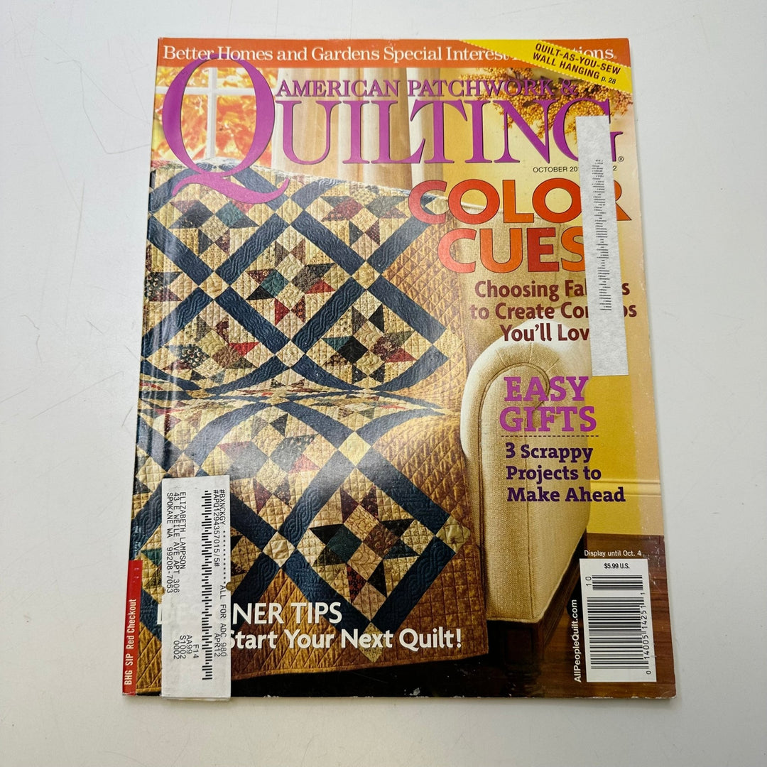 American Patchwork & Quilting Oct 2011 Books - Orange Multi - Individual - True Deadstock supplies Fabric by private - Sustainable Textile | FABCYCLE