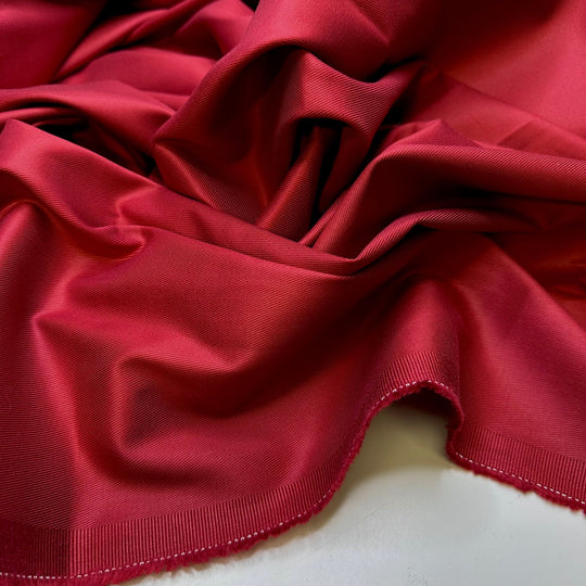 An Elusively Rare Red Wine - Cotton/Spandex Woven - Dark Black/Red - Bundles - True Deadstock fabric Fabric by private - Sustainable Textile | FABCYCLE