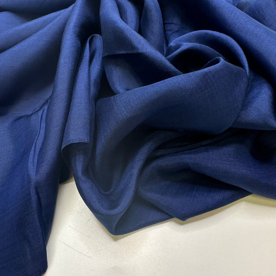 Ancient Astronomy - Silk Woven - Dark Blue - 4.8M Bundle - True Deadstock fabric Fabric by private - Sustainable Textile | FABCYCLE