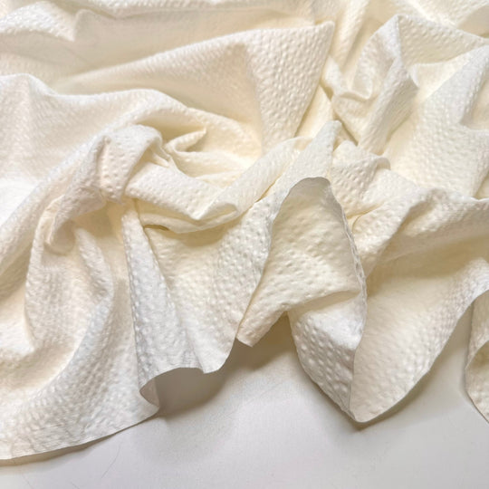 Ancient Manuscripts - Cotton Blend Woven - Light Cream - 1.95M Bundle - True Deadstock fabric Fabric by private - Sustainable Textile | FABCYCLE