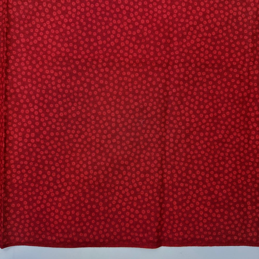 Apple Cider - Cotton Woven - Red/Burgundy Polka Dots - 1.2M Bundle - True Deadstock fabric Fabric by private - Sustainable Textile | FABCYCLE