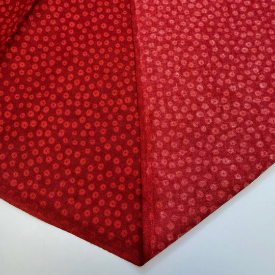 Apple Cider - Cotton Woven - Red/Burgundy Polka Dots - 1.2M Bundle - True Deadstock fabric Fabric by private - Sustainable Textile | FABCYCLE