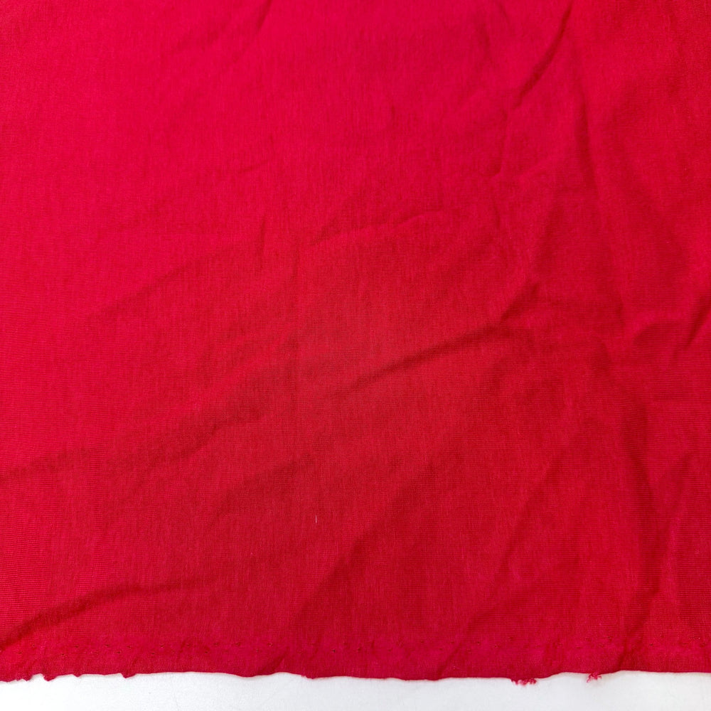 Appleseeds Grow Into Trees - Jersey Fleece Bamboo Blend Knit - Red - 1.4M Bundle - True Deadstock fabric Fabric by private - Sustainable Textile | FABCYCLE