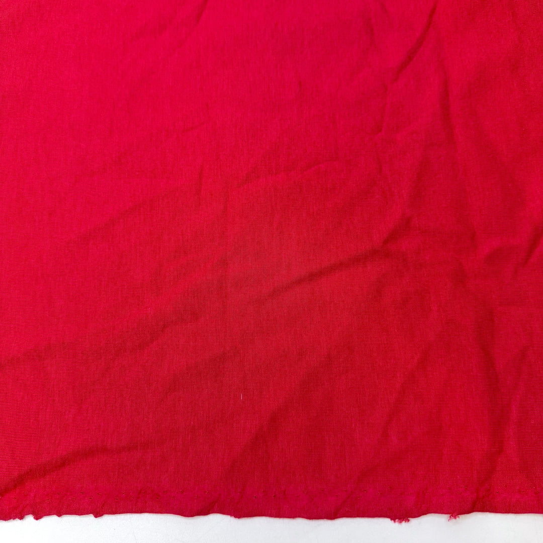 Appleseeds Grow Into Trees - Jersey Fleece Bamboo Blend Knit - Red - 1.4M Bundle - True Deadstock fabric Fabric by private - Sustainable Textile | FABCYCLE