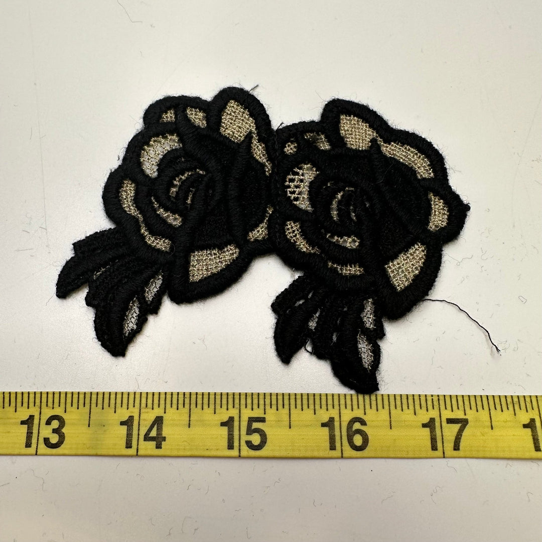 Applique - Black - Individual - True Deadstock supplies Fabric by private - Sustainable Textile | FABCYCLE