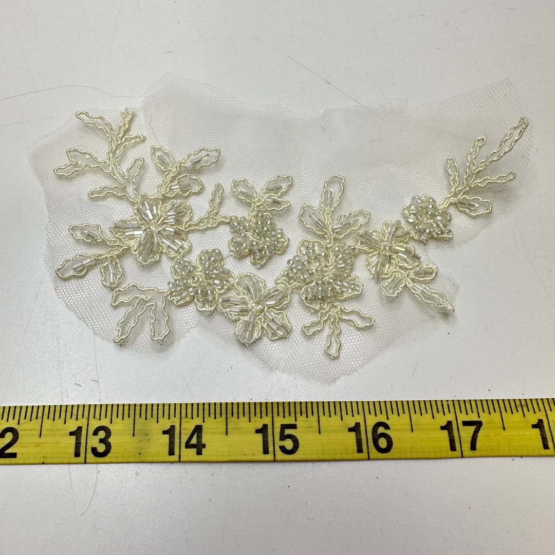 Applique - Cream - Individual - True Deadstock supplies Fabric by private - Sustainable Textile | FABCYCLE