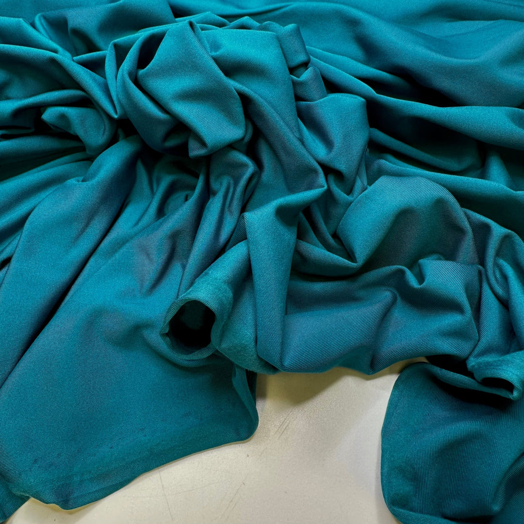Aquatic Conservation - Jersey Fleece Polyester Blend Knit - Teal - Bundles - True Deadstock fabric Fabric by private - Sustainable Textile | FABCYCLE