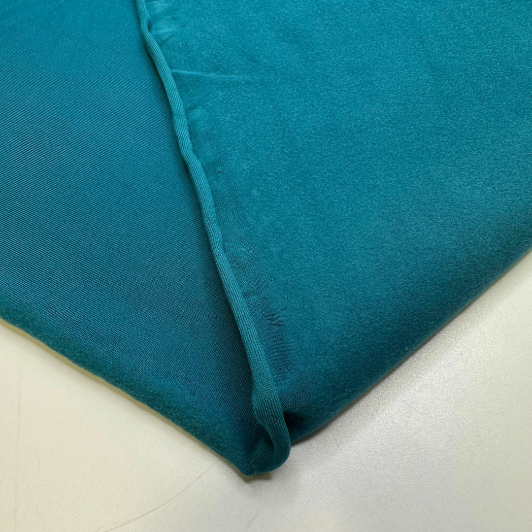 Aquatic Conservation - Jersey Fleece Polyester Blend Knit - Teal - Bundles - True Deadstock fabric Fabric by private - Sustainable Textile | FABCYCLE