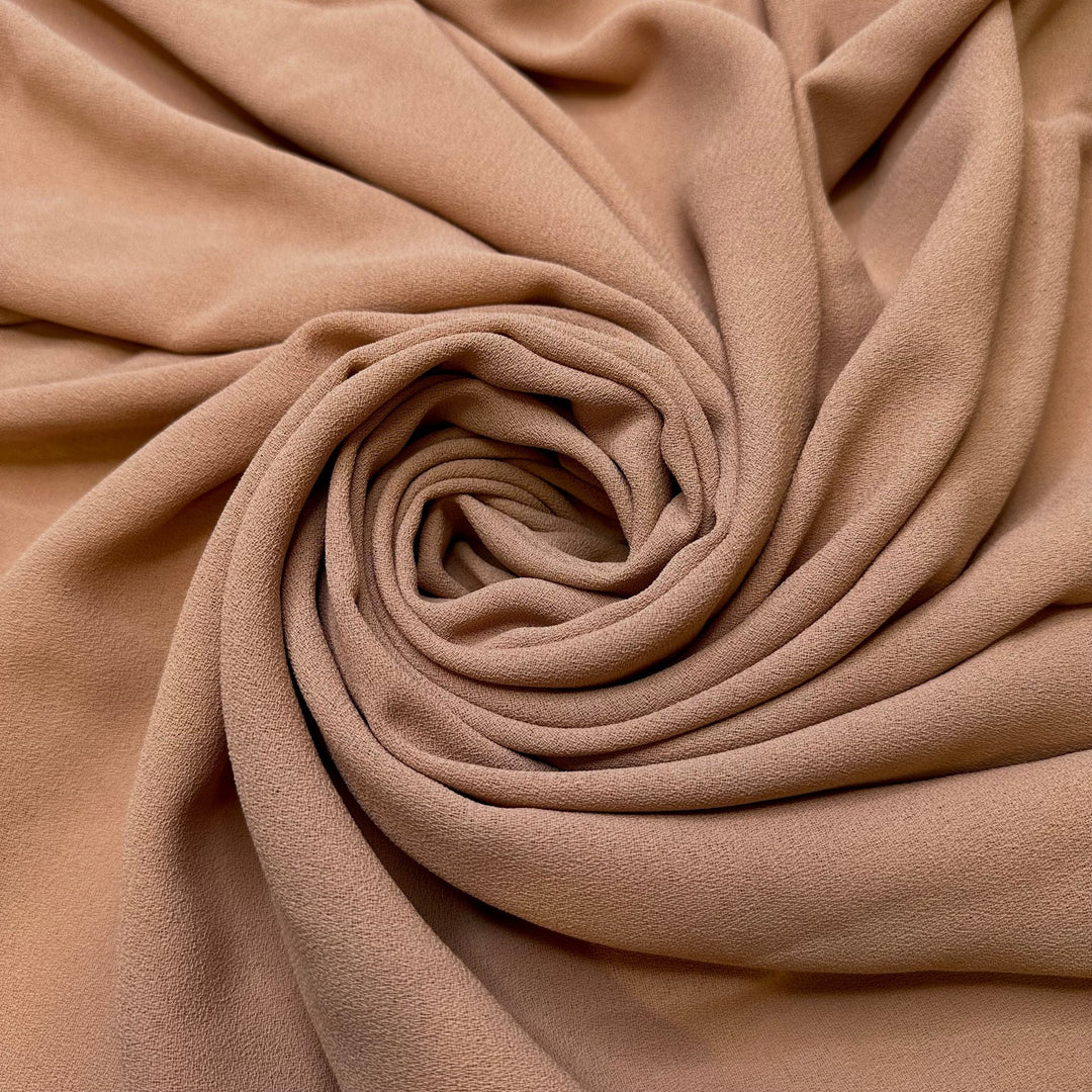 Arriving At The Island - Crepe Poly Woven - Light Beige - 1.65M Bundle - True Deadstock fabric Fabric by private - Sustainable Textile | FABCYCLE