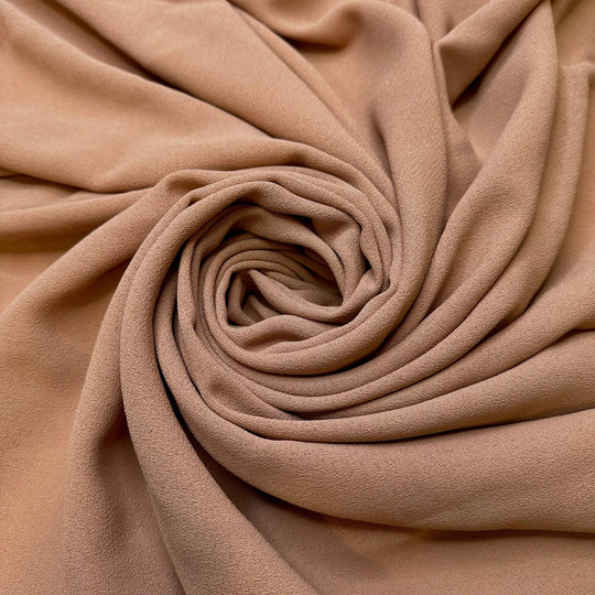 Arriving At The Island - Crepe Poly Woven - Light Beige - 1.65M Bundle - True Deadstock fabric Fabric by private - Sustainable Textile | FABCYCLE