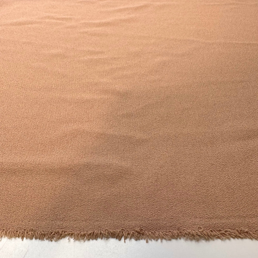 Arriving At The Island - Crepe Poly Woven - Light Beige - 1.65M Bundle - True Deadstock fabric Fabric by private - Sustainable Textile | FABCYCLE