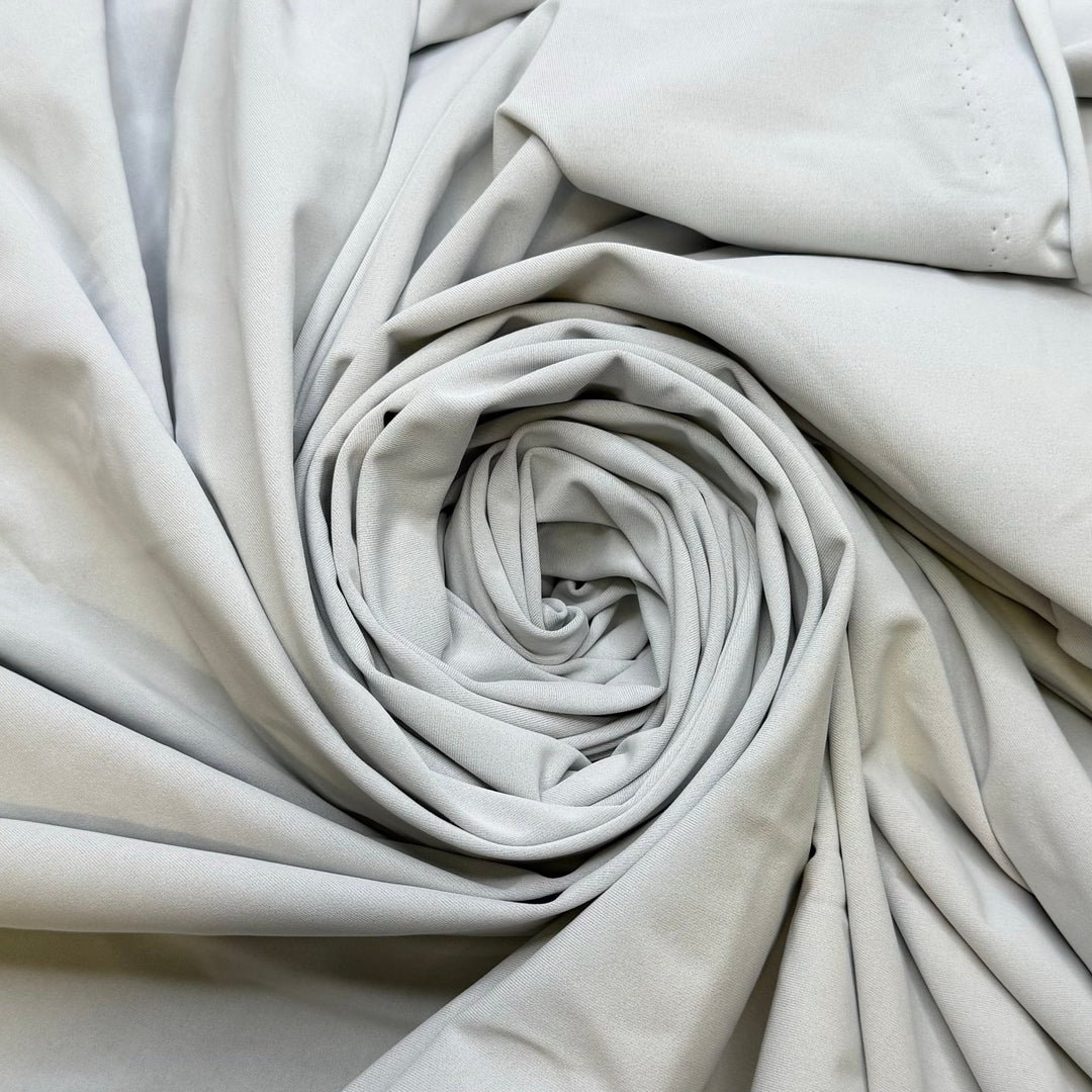 Ascendency - Double Cloth Knit Poly/Spandex - Light Grey - 3M Bundle - True Deadstock fabric Fabric by private - Sustainable Textile | FABCYCLE