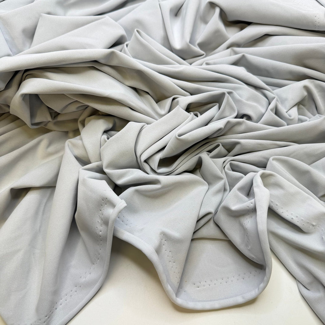 Ascendency - Double Cloth Knit Poly/Spandex - Light Grey - 3M Bundle - True Deadstock fabric Fabric by private - Sustainable Textile | FABCYCLE