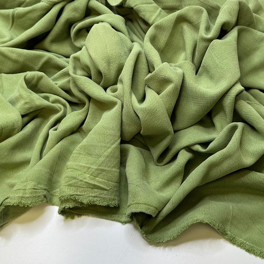 Asking For Vegetarian Options - Cotton Blend Woven - Light Green - 3.25M Bundle - True Deadstock fabric Fabric by private - Sustainable Textile | FABCYCLE