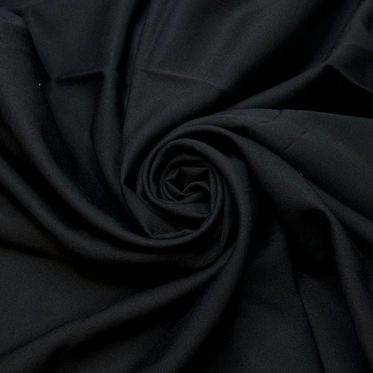 Astronaut - Polyester Blend Woven - Black - 1.1M Bundle - True Deadstock fabric Fabric by private - Sustainable Textile | FABCYCLE
