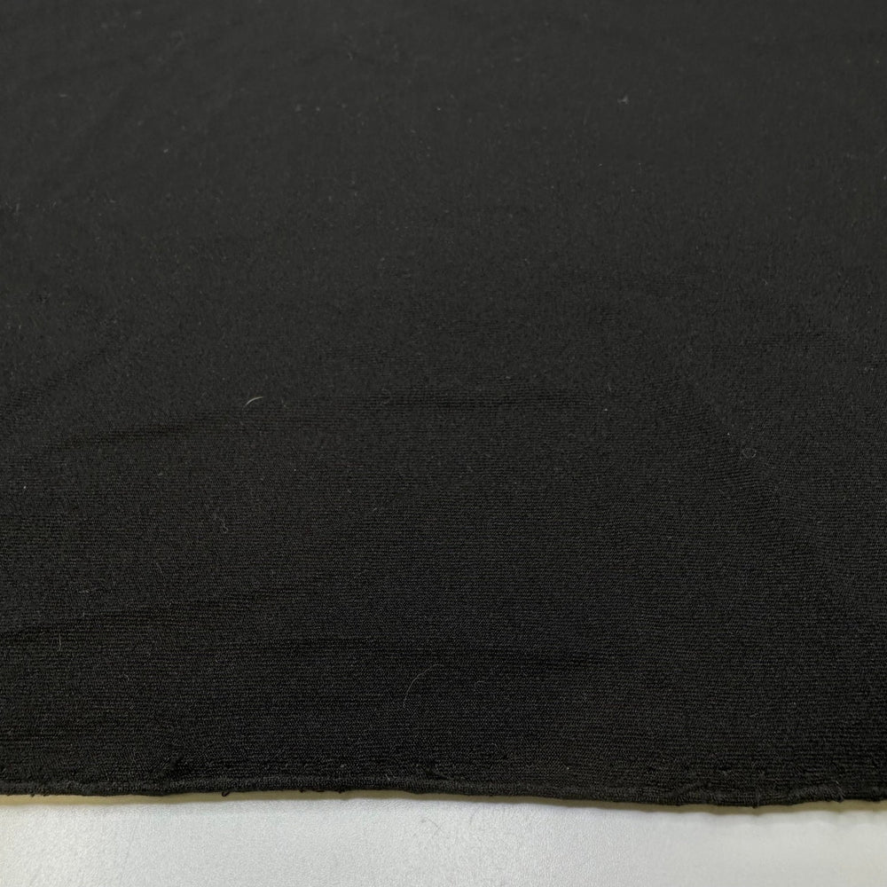 At Home In His Arms - Polyester Blend Knit - Black - 1M Bundle - True Deadstock fabric Fabric by private - Sustainable Textile | FABCYCLE