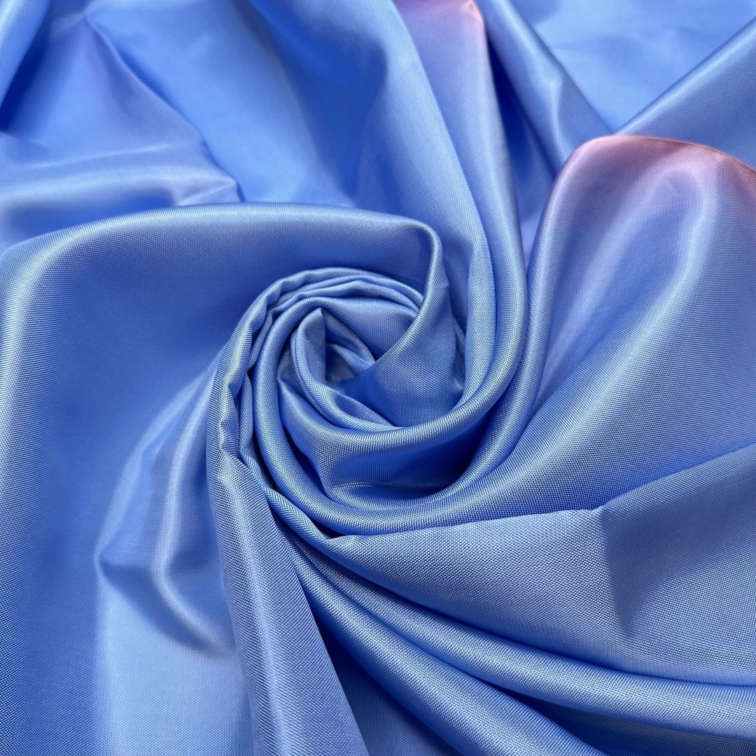 Aurora - Vintage Polyester Blend Woven - Light Blue/Pink - 2M Bundle - True Deadstock fabric Fabric by private - Sustainable Textile | FABCYCLE