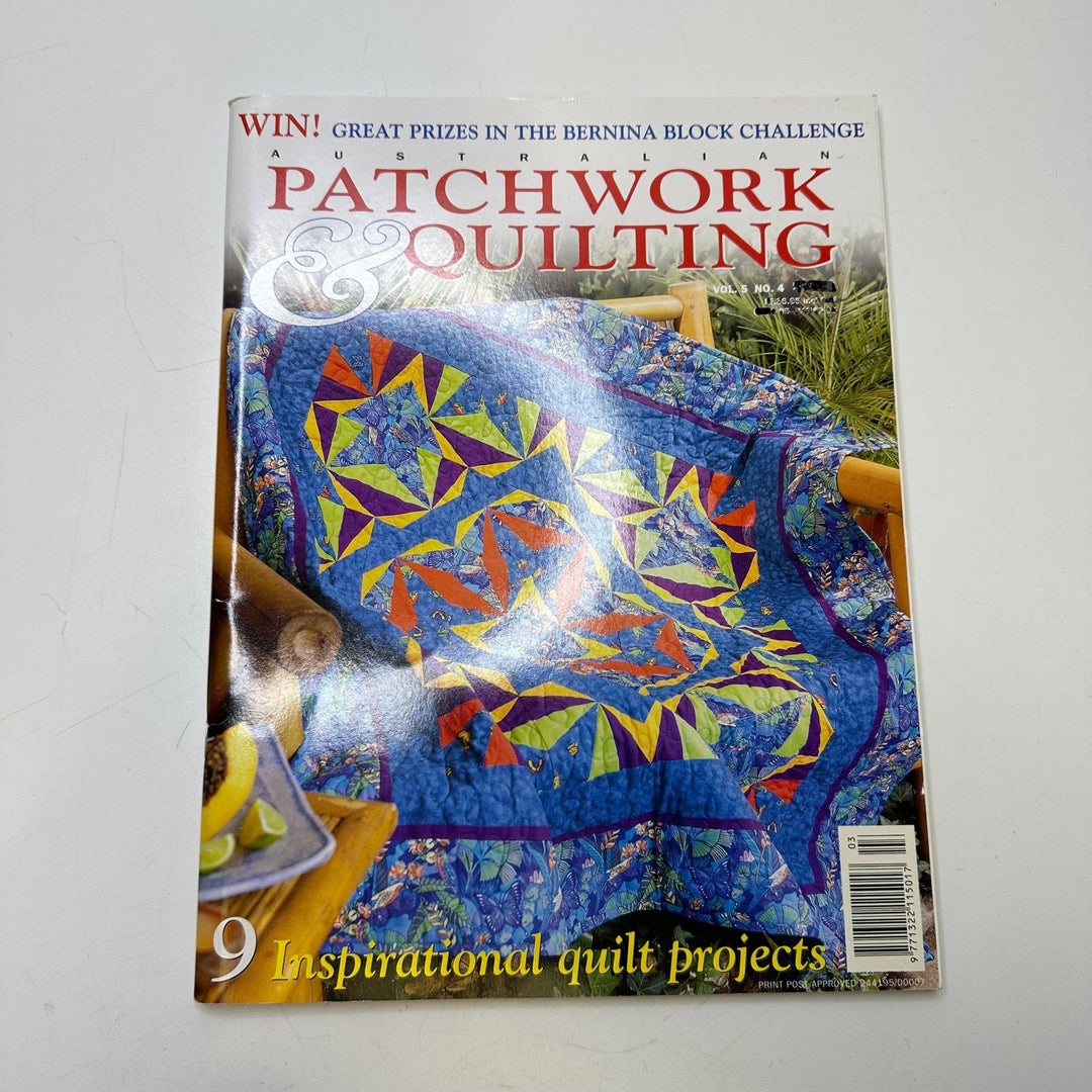 Australian Patchwork & Quilting Vol 5 No 4 Books - Blue Multi - Individual - True Deadstock supplies Fabric by private - Sustainable Textile | FABCYCLE
