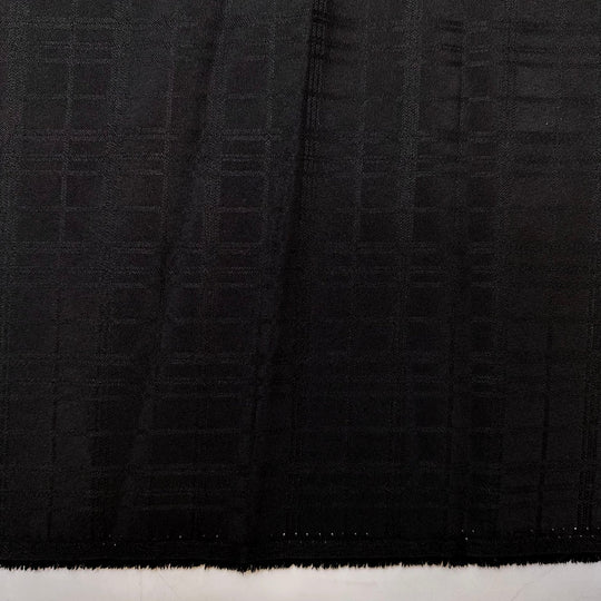 Author - Polyester Blend Woven - Black Plaid - 3.3M Bundle - True Deadstock fabric Fabric by private - Sustainable Textile | FABCYCLE